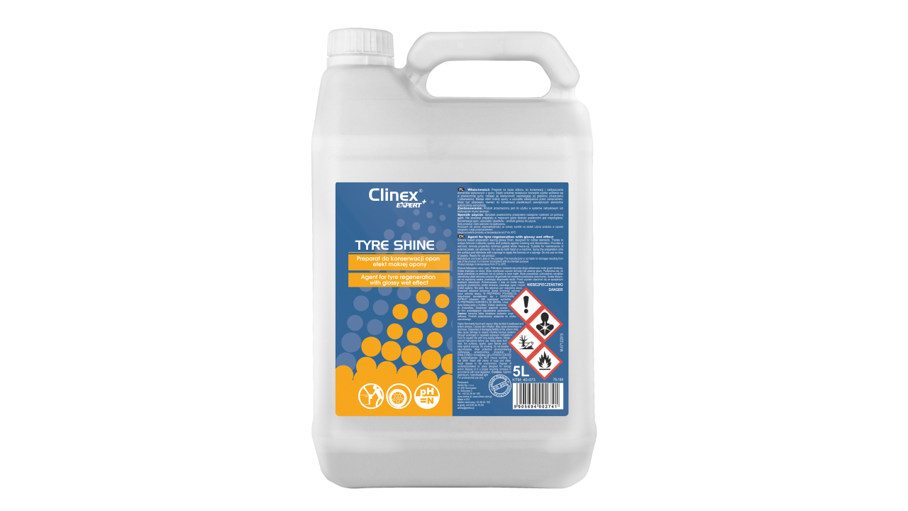 CLINEX EXPERT+ TYRE SHINE- Agent for tyre maintanance 5L
